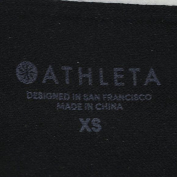 Athleta Polynesia Women's XS Black Floral High Neck Halter Bikini Swim Top - Picture 5 of 5